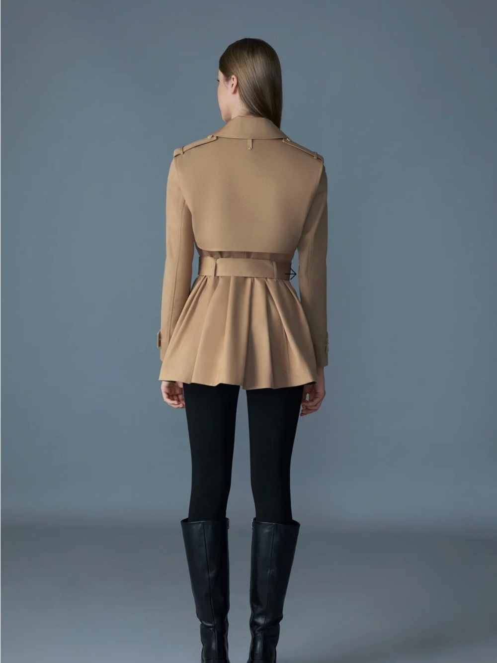Mackage Peplum Trench Coat - Camel